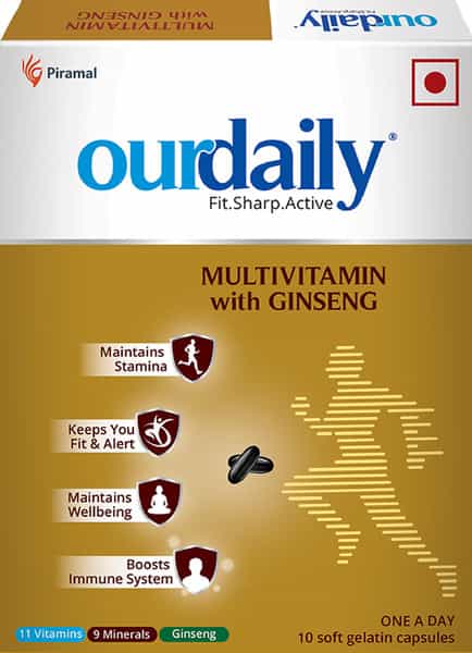 Ourdaily Multivitamin With Ginseng Capsules 10