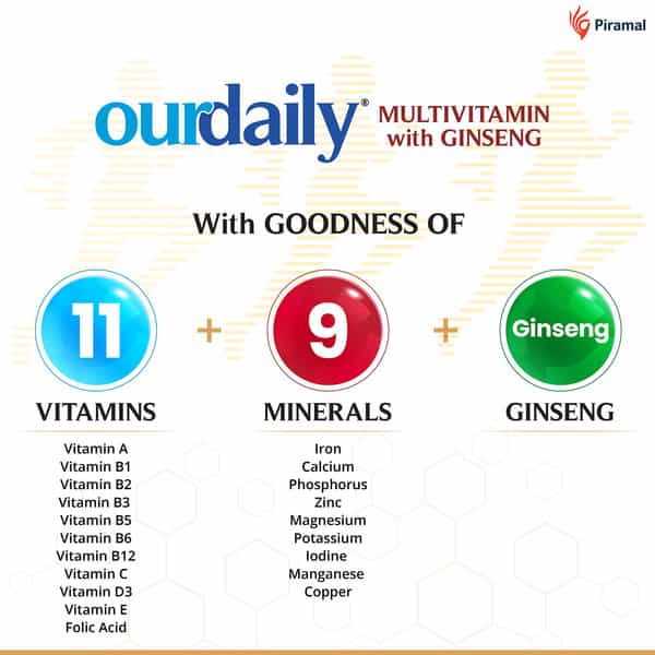 Ourdaily Multivitamin With Ginseng Capsules 10