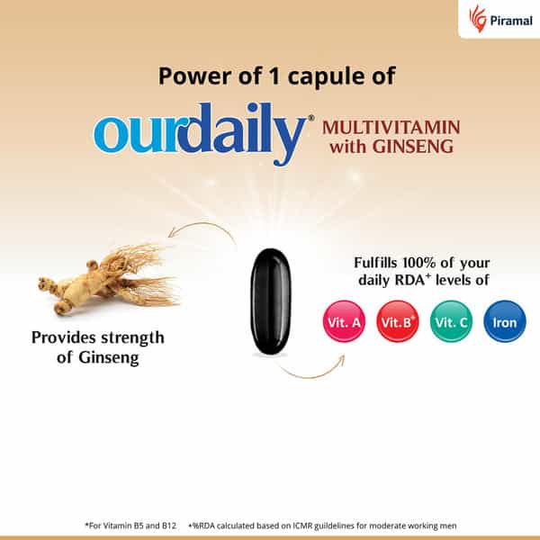 Ourdaily Multivitamin With Ginseng Capsules 10