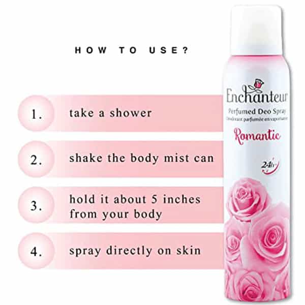 Enchanteur Romantic Perfumed Deo Spray For Women 150Ml