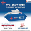 Tri-Activ Multi-Purpose Germ Protection Wipes | 80 Extra Large Wipes Lid Pack