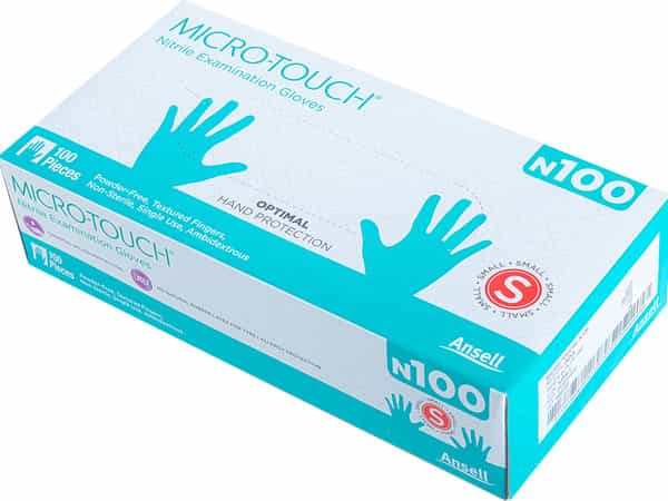 Ansell Micro Touch Nitrile N100 Multipurpose Examination Glove - Small