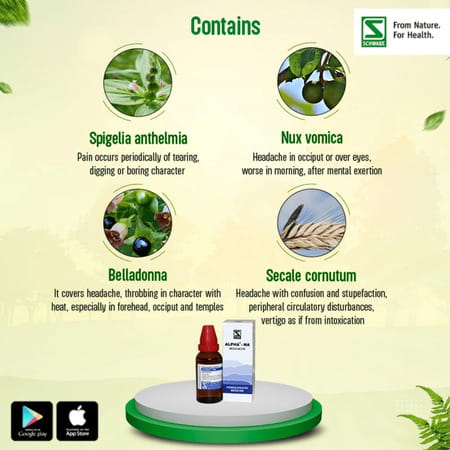 Dr. Willmar Schwabe India Alpha - Ha Headache 20 Gm