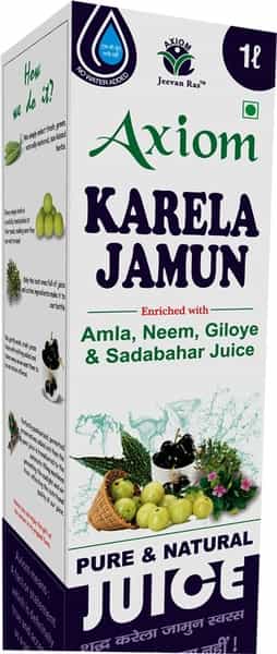 Axiom Karela Jamun Juice|Helps To Maintaining Blood Sugar Levels - 1000Ml