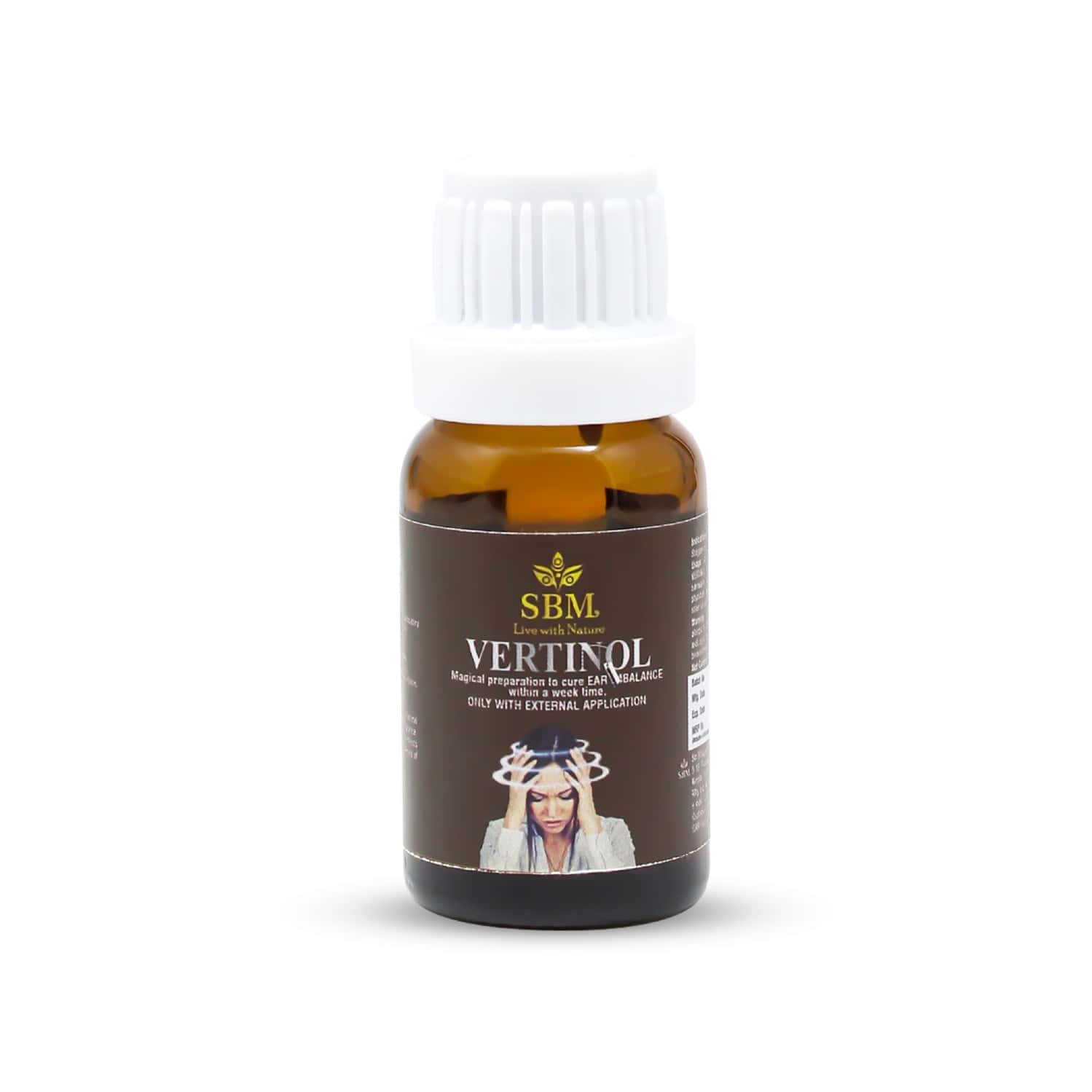 Sbm Ayur Vertinol Ayurvedic Oil 13 Ml | Reduces Vertigo, Imbalance Of Ear, Dizziness And Staggering