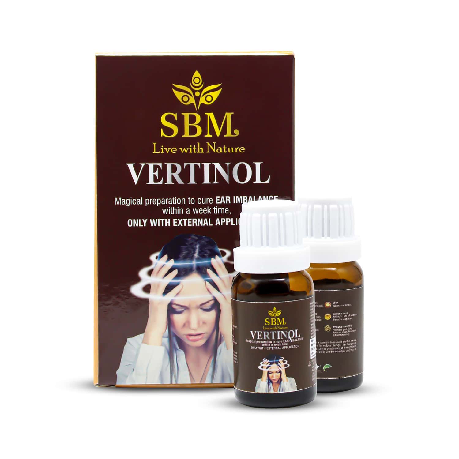 Buy SBM AYUR VERTINOL AYURVEDIC OIL 13 ML REDUCES VERTIGO, IMBALANCE