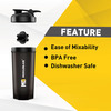 Muscleblaze Phirse Zidd Kar | Shaker Bottle | 100% Leakproof | Bpa-Free Blender (Black | 650 Ml)