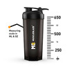 Muscleblaze Phirse Zidd Kar | Shaker Bottle | 100% Leakproof | Bpa-Free Blender (Black | 650 Ml)
