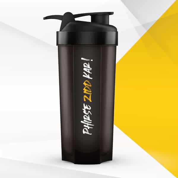 Muscleblaze Phirse Zidd Kar | Shaker Bottle | 100% Leakproof | Bpa-Free Blender (Black | 650 Ml)