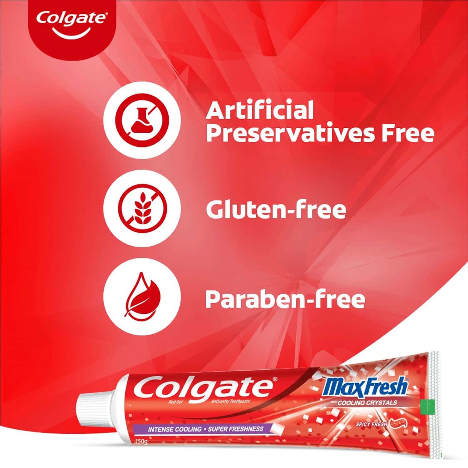Buy COLGATE MAXFRESH TOOTHPASTE, RED GEL PASTE WITH MENTHOL 150GX4