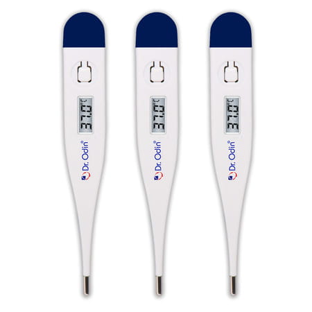 Dr. Odin Odt 101 Digital Thermometer For Precise Temperature Monitoring (White & Blue) Pack Of 3