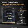Nutrabay Gold Beta Alanine Supplement Powder - 120G | Lemon Flavor | Pre Workout Amino Acid
