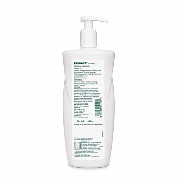 Himalaya Erina Ep Shampoo | Lemon Fragrance | Tick & Flea Control For Dogs & Cats | 450 Ml