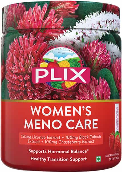 Plix Whole Food Womens Meno Care 150G Powder Pack Of 1 Bottle (Strawberry)