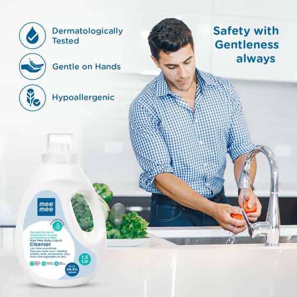 Mee Mee Anti-Bacterial Baby Cleanser 1. 5 Ltr