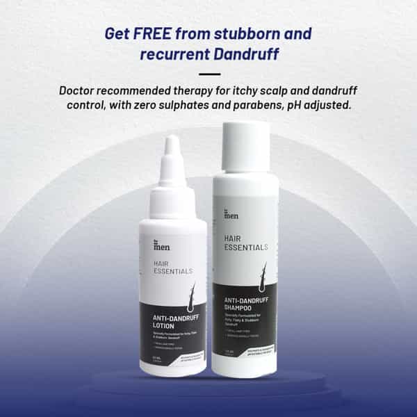 Formen Anti-Dandruff Lotion (60Ml) & Anti-Dandruff Shampoo 100Ml|Fights Dandruff | Reduce Hair Fall