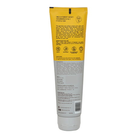 Bbb Better Body Bombay Milk & Forest Honey Nourishing Daily Facewash | Normal To Dry Skin (300ml)