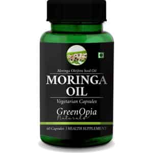 Greenopia Moringa Seed Oil 60 Liquid Filled Vegetarian Capsules