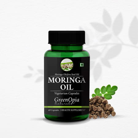 Greenopia Moringa Seed Oil 60 Liquid Filled Vegetarian Capsules