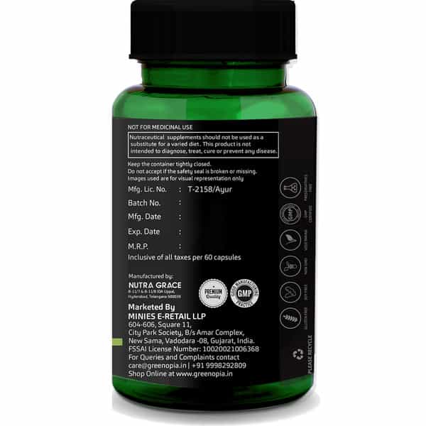 Greenopia Moringa Seed Oil 60 Liquid Filled Vegetarian Capsules