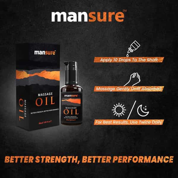 Mansure Massage Oil For Mens Health - 2 Packs (30Ml Each)