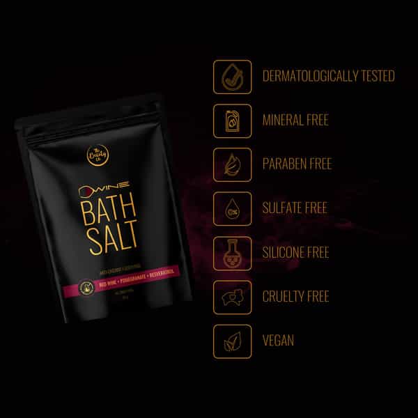 The Beauty Co. D`Wine Bath Salt With Red Wine 50Gm