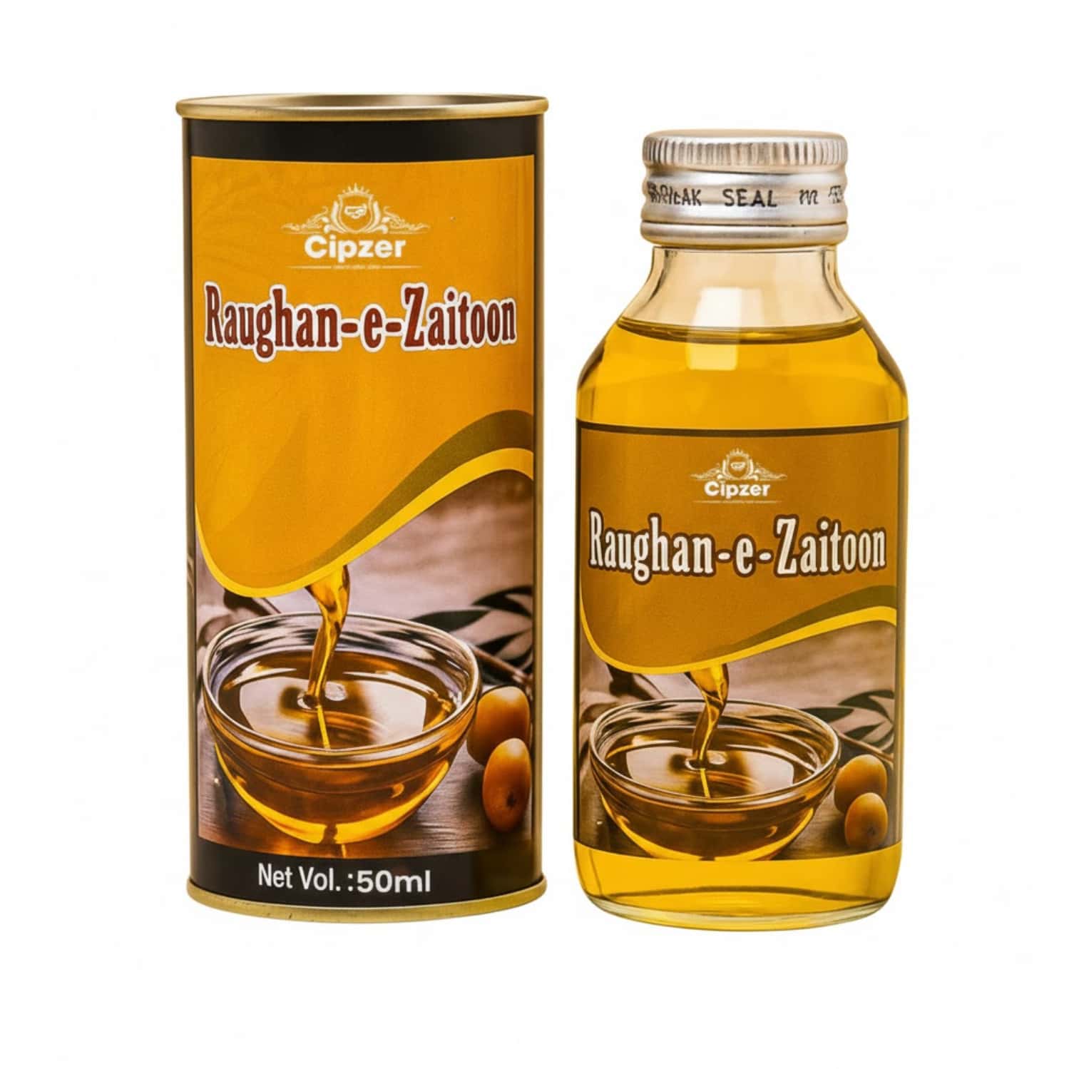 Cipzer Roghan Zaitoon | Enhances Skin Glow & Strengthens Hair Naturally | 50 Ml