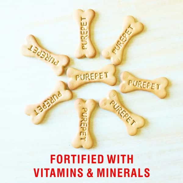 Drools Purepet Vegeterian Biscuit Dog Treats- Jar 905G
