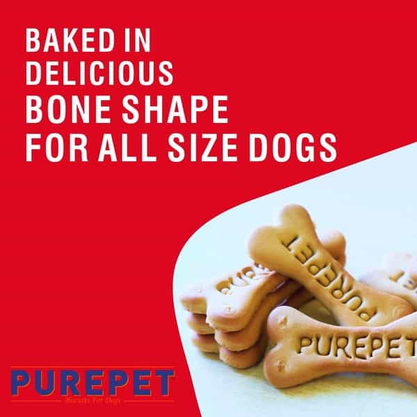 Drools Purepet Vegeterian Biscuit Dog Treats- Jar 905G