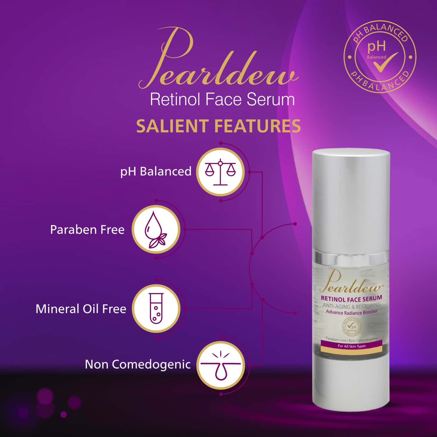 Buy PEARLDEW RETINOL FACE SERUM 50 ML ENRICHED WITH RETINOL & ALOE
