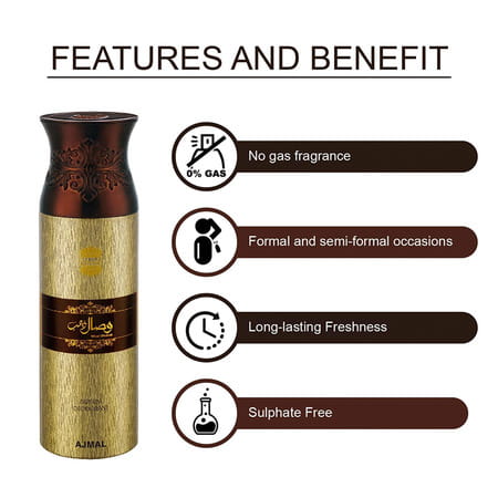 Ajmal 2 Persuade For Men & Women & 1 Wisal Dhahab For Men Deodorants Each 200ml Combo Pack Of 3