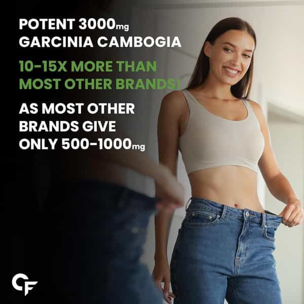 Carbamide Forte Garcinia Cambogia 3000Mg With 6Mg Piperine Bottle Of 120 Veg Tablets