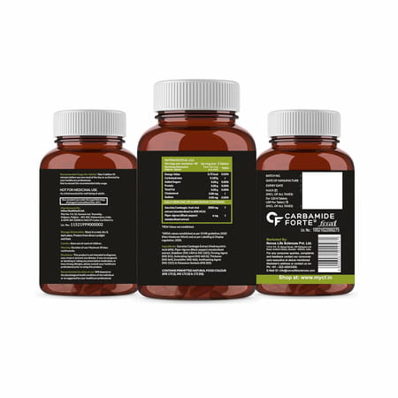 Carbamide Forte Garcinia Cambogia 3000mg With 6mg Piperine Bottle Of 120 Veg Tablets