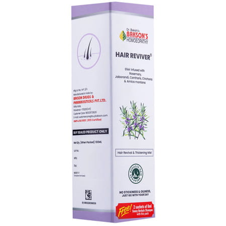 Baksons Homeopathy Hair Reviver 100 Ml