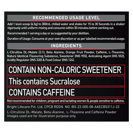 Muscleblaze Pre Workout 200 Xtreme (Fruit Punch | 30 Servings | 200G) | 200Mg Caffeine