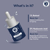 Dermistry 1% Retinol 2% Hyaluronic Acid Anti Aging Moisturizer Face Serum Fine Lines & Wrinkles 30Ml