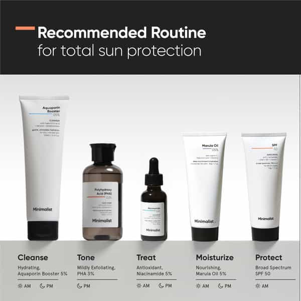 Minimalist Multi Vitamin Spf 50 Pa ++++ Sunscreen For Complete Sun Protection