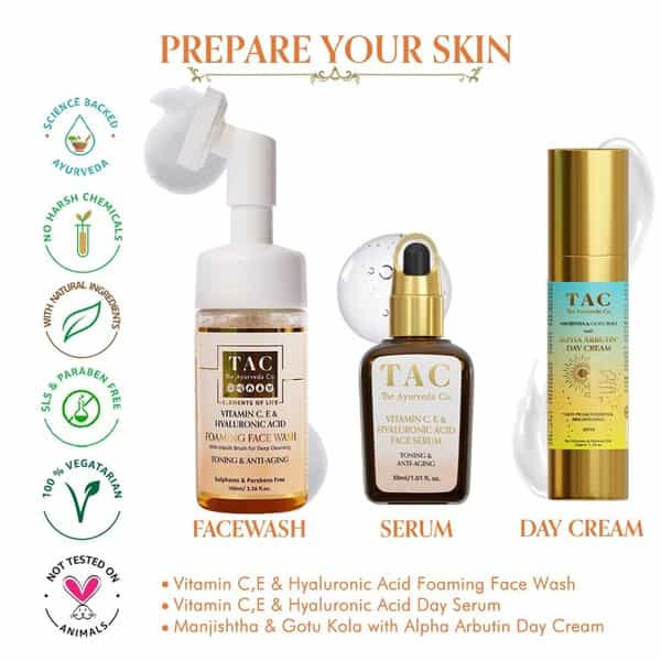 Tac - The Ayurveda Co. Vitamin C Face Serum - 30 Ml
