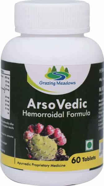 Grazing Meadows Arsovedic 60 Tablets Ayurvedic Supplement Hemorrhoid Natural Hemorrhoid Medicine