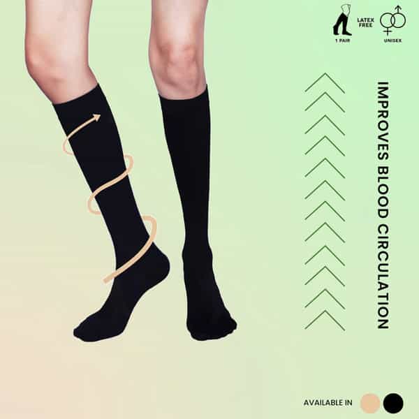 Sorgen Everyday Support Socks (Black Medium)