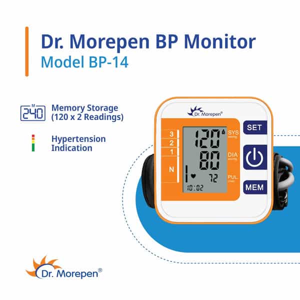 Dr. Morepen Blood Pressure Monitor | Bp-14 | Box | 1 No's