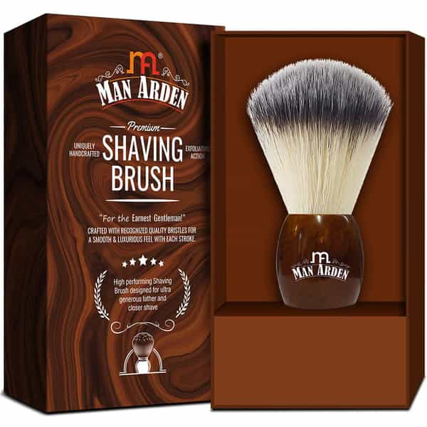 Man Arden Vintage Finish Premium Shaving Brush With Ultra Soft&Absorbent Bristles&Long Handle