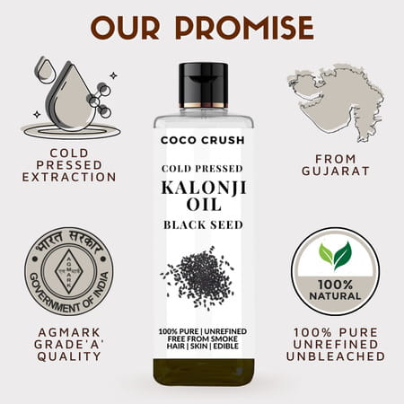 Coco Crush Cold-Pressed Kalonji Black Seed Oil - 200ml