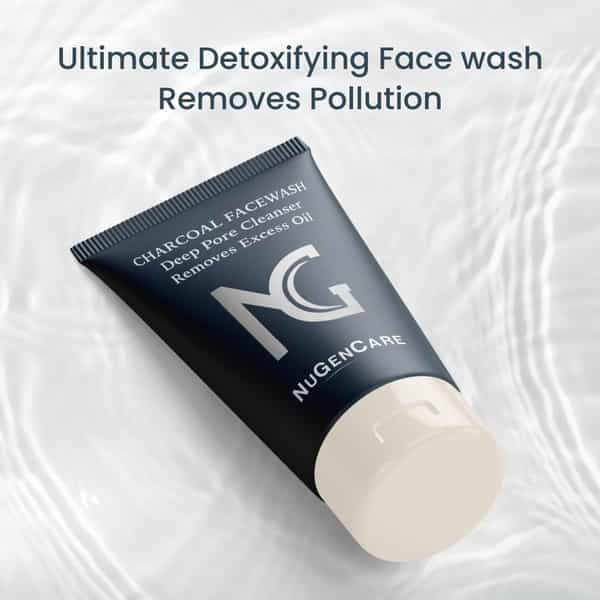 Nugencare Charcoal Face Wash Deep Pore Cleanser Removes Excess Oil 100 Gms