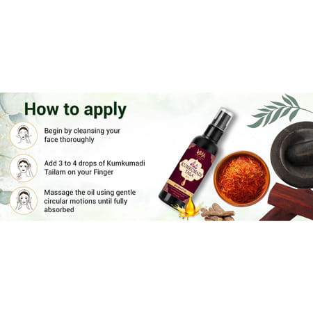 Uma Ayurveda Kumkumadi Tailam | For All Skin Types And No Side Effects - 30ml