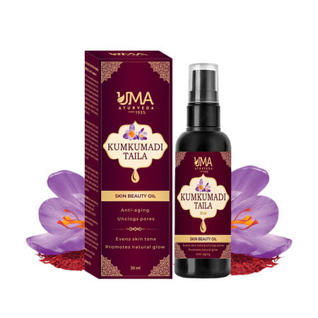 Uma Ayurveda Kumkumadi Tailam | For All Skin Types And No Side Effects - 30ml