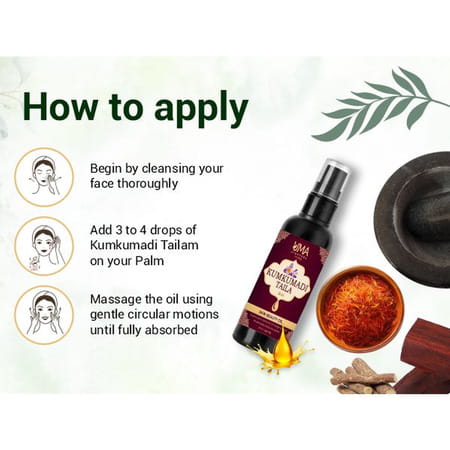 Uma Ayurveda Kumkumadi Tailam | For All Skin Types And No Side Effects - 30ml