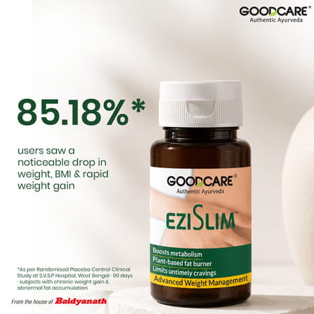 Goodcare (From The House Of Baidyanath) Ezi Slim With Kalimarich | Lasun And Guggulu - 60 Capsules