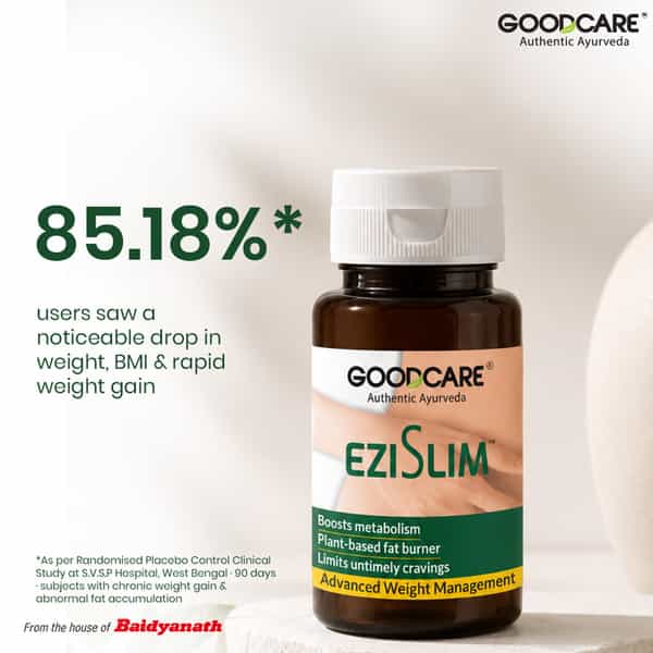 Goodcare (From The House Of Baidyanath) Ezi Slim With Kalimarich | Lasun And Guggulu - 60 Capsules