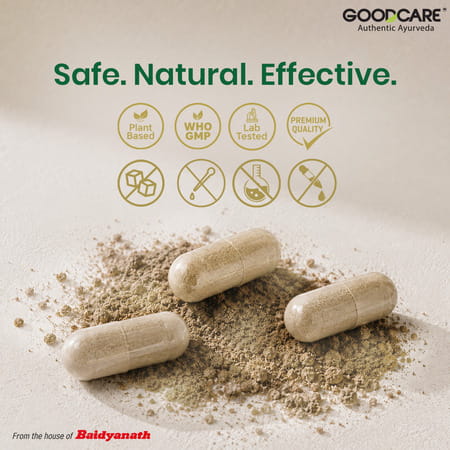 Goodcare (From The House Of Baidyanath) Ezi Slim With Kalimarich | Lasun And Guggulu - 60 Capsules
